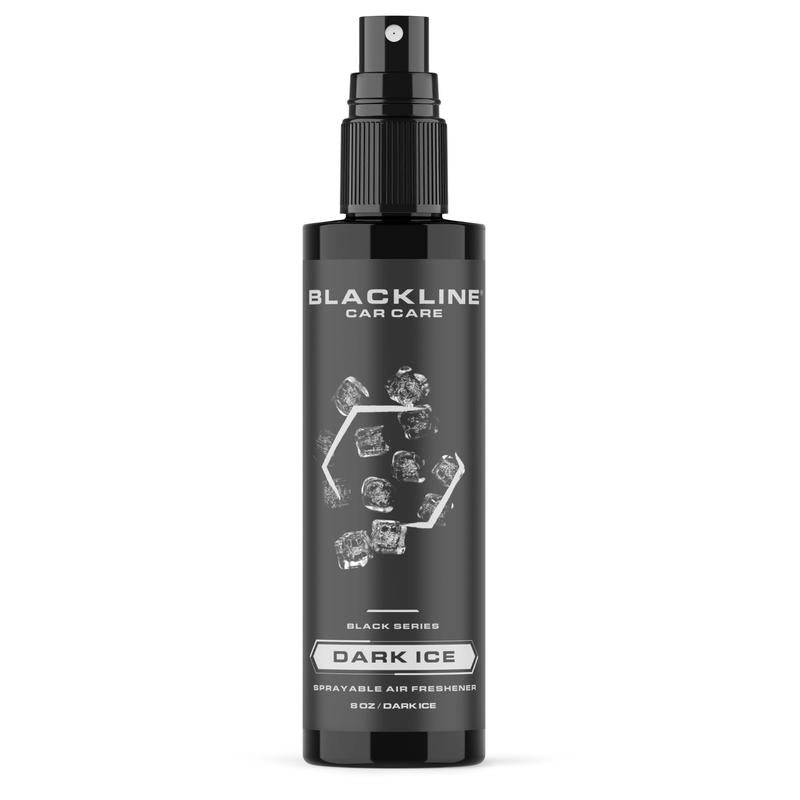 BLACKLINE 8oz Car Air Freshener - Lasts 1-2 days, Made For Daily Use. Choose from Dark Ice, Ocean Breeze, Mahogany Teakwood, or Sour Cherry scents.