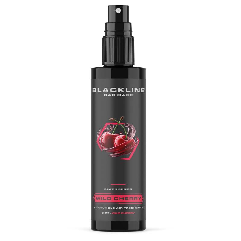 BLACKLINE 8oz Car Air Freshener - Lasts 1-2 days, Made For Daily Use. Choose from Dark Ice, Ocean Breeze, Mahogany Teakwood, or Sour Cherry scents.