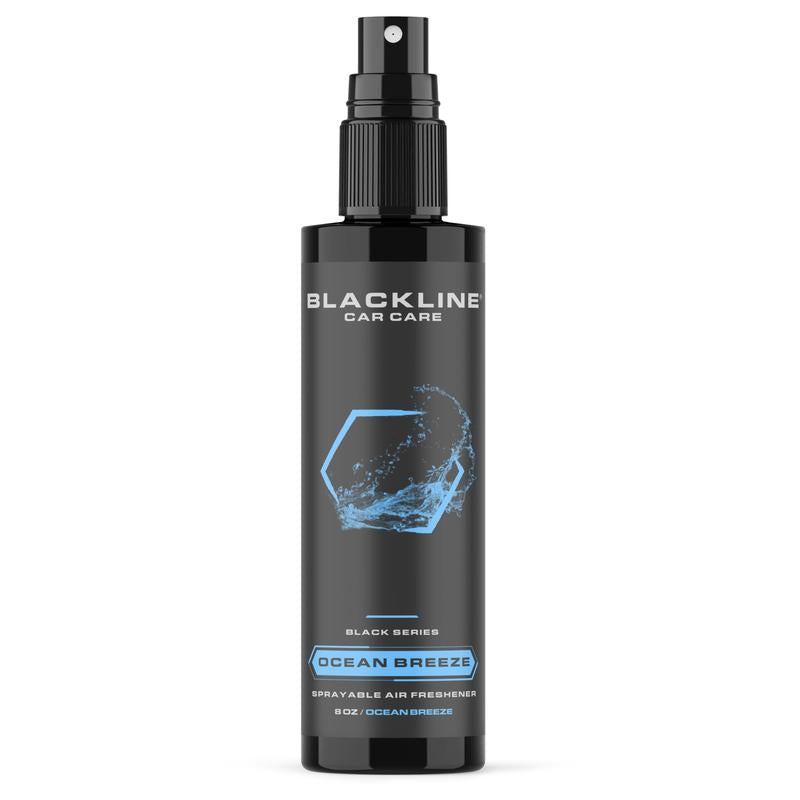 BLACKLINE 8oz Car Air Freshener - Lasts 1-2 days, Made For Daily Use. Choose from Dark Ice, Ocean Breeze, Mahogany Teakwood, or Sour Cherry scents.